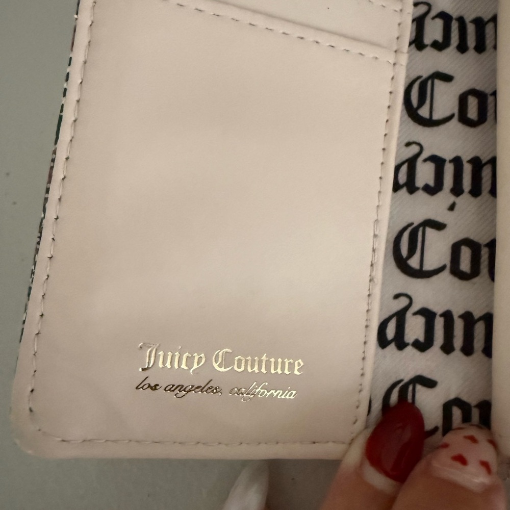 Juicy Couture Multicolor Logo Card Holder with Gold Heart Charm - Picture 4 of 8